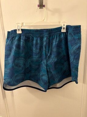 Women's Blue Teal Athletic Running Shorts